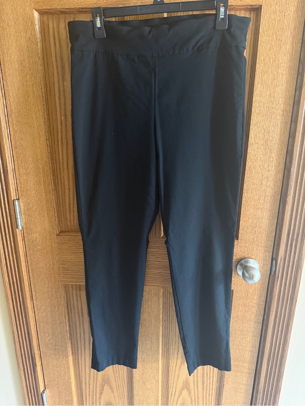 Gloria Vanderbilt 14 Embroidered Swan Detail Black straight legs